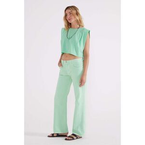 Ética Amis Relaxed Boot Cut Jeans in Dusty Aqua Size 28